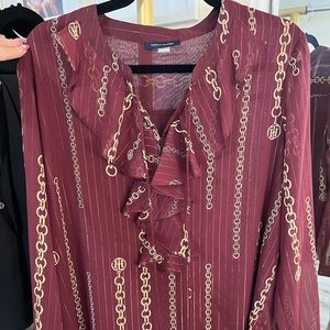 Tommy Hilfiger Maroon Blouse